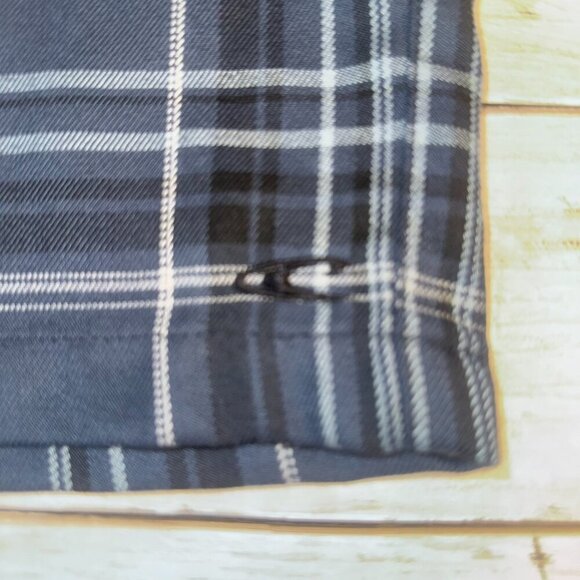 O'Neill Mens Size 34 Navy Blue Plaid Hybrid Swim Trunks Board Shorts - Picture 4 of 7